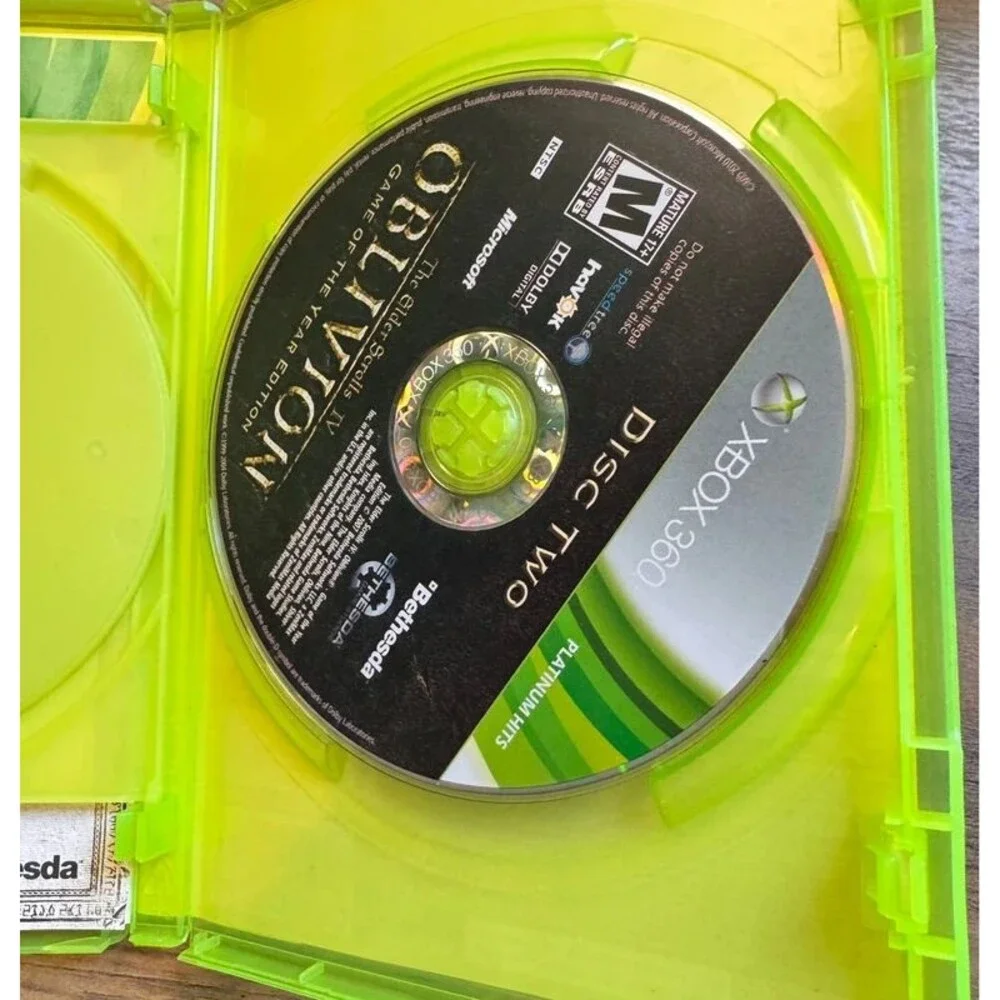 Xbox 360 Oblivion Game of the Year Edition Platinum Hits
